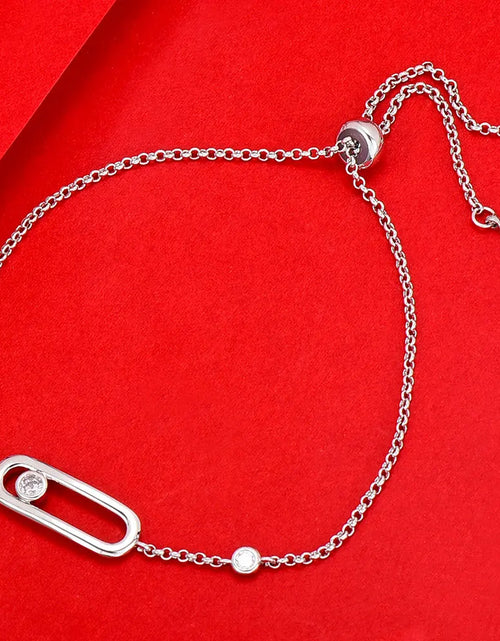 Load image into Gallery viewer, Star Fireworks Fashion Luxury AAA Cubic Zirconia Women Baguette Bracelet Copper Hand Back Chain Adjustable Bracelet
