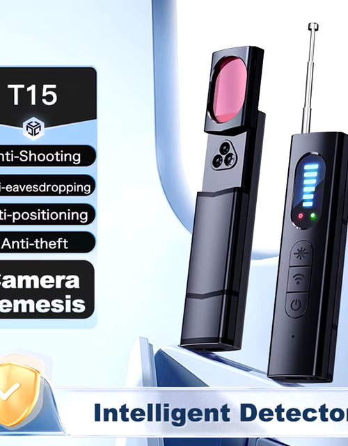 Load image into Gallery viewer, Wireless Camera Detector Protective Alarm Security Sensor Bug Finder GPS RF Signal Lens Tracker Detect Scanner T15 for Security
