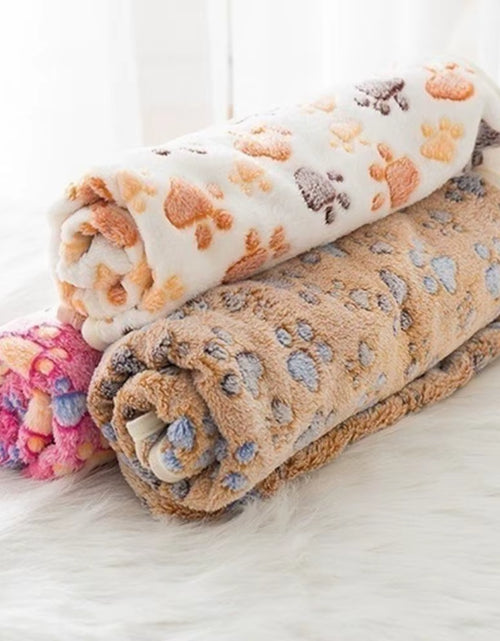 Load image into Gallery viewer, Soft Fluffy High Quality Pet Blanket Cute Cartoon Pattern Pet Mat Warm and Comfortable Blanket for Cat Dogs
